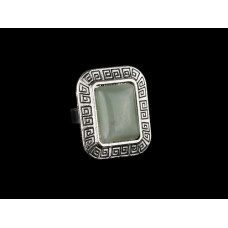 Жіночий персень із каменем Нефритом, фото 1