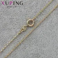 Цепочка Xuping Jewerly длина 60 см ширина 0.5 мм медицинское золото якорное плетение застёжка-шпрингель