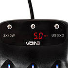 Розгалужувач прикурювача Voin SC-3003, 12/24В, 3 виходи, 2 USB, фото 3