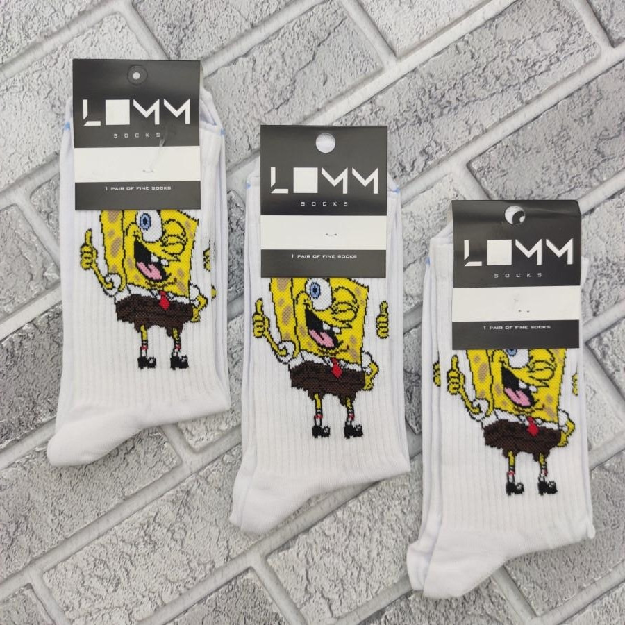 Шкарпетки високі весна/осінь LOMM PREMIUM 0253 Спанч Боб р.40-45, 30030295