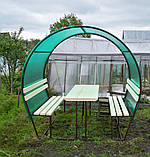 Металева альтанка 2 на 2 м, розбірна (на 12-16 осіб) "Харлем", фото 2