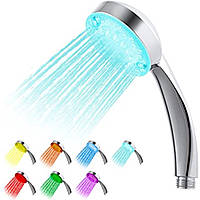Душова лійка зі світлодіодним підсвічуванням led shower 7 Colors верхній душ для ванної кімнати світлодіодна насадка