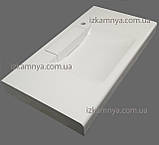 Умивальник раковина на пральну машину 1000x550 білий, фото 7