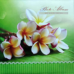 Весільний фотоальбом "Весняні квіти" на 20 магнітних листів, 34 х 34 см