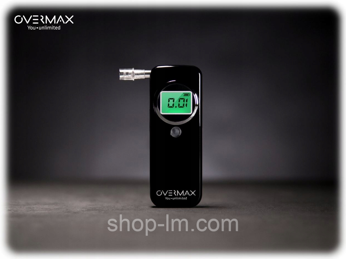 Алкотестер Alkomat Overmax AD-02 з напівпровідниковим датчиком та мундштуками