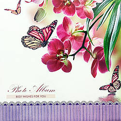 Весільний фотоальбом "Метелики" 20 магнітних листів (без коробки) 34 х 34 см