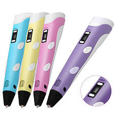 3D-ручка PEN-2 з LCD-дисплеєм + Пластик! Крута ручка для малювання!, фото 4
