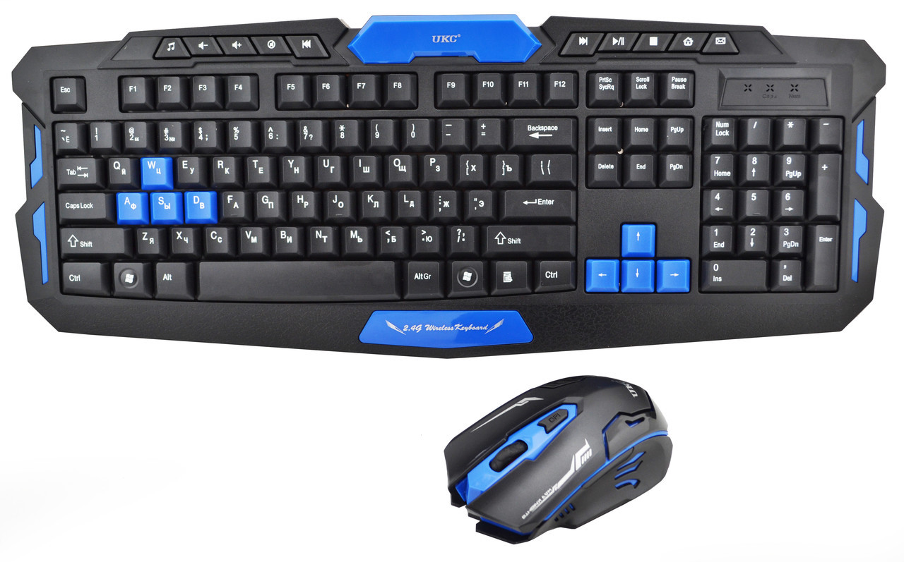 Клавіатура + Мишка Бездротові 2в1 комплект клавіатура з мишкою KEYBOARD HK
