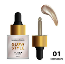 Рідкий хайлайтер для обличчя Parisa Cosmetics PH-03, фото 4