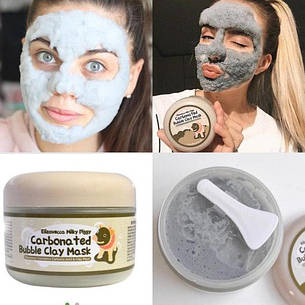 Глиняно-бульбашкова маска для обличчя Elizavecca Milky Piggy Carbonated Bubble Clay Mask, 100 г, фото 1