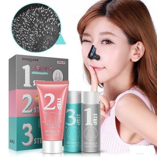 Набір для видалення чорних цяток BioAqua 3 в 1