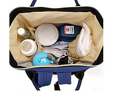Сумка-рюкзак для мам MOTHER BAG el-1230 СИНЯЯ, фото 6