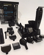 Набір для стриження волосся 5в1 мультитример Gemei GM-801, фото 5