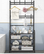 Універсальний вішак для одягу New simple floor clothes rack size 60X29.5X151 см, фото 2