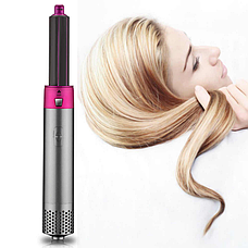 Набір для укладання 5в1 Hot Air Styler Стайлер для різних типів волосся з функціями додання об'єму, випрямлення, фото 5