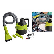 Автомобільний потужний пилосос для сухого та вологого прибирання 3 насадки, фото 5