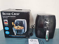 Аерогриль Мультипіч Аерофритюрниця безоливна для дому Silver Crest Air Fryer 6L 3000 Вт, фото 4