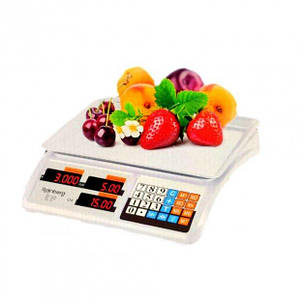 Ваги з лічильником ціни електронні торгові RAINBERG RB-311 до 55 кг, фото 1