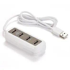 Заряджання концентратор USB HUB на 4 порти з вимикачами HSM-50171, фото 1