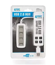 Заряджання концентратор USB HUB на 4 порти з вимикачами HSM-50171, фото 5