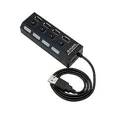 Хаб USB на 4 порти з вимикачами та підсвіткою HSM-50170 / Розгалужувач, спліттер, фото 5