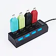 Хаб USB на 4 порти з вимикачами та підсвіткою HSM-50170 / Розгалужувач, спліттер, фото 8