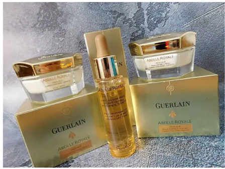 Подарунковий набір кремів Guerlain Abeille Royale 3 в 1 (денний, нічний, олія) набір герлен, фото 3