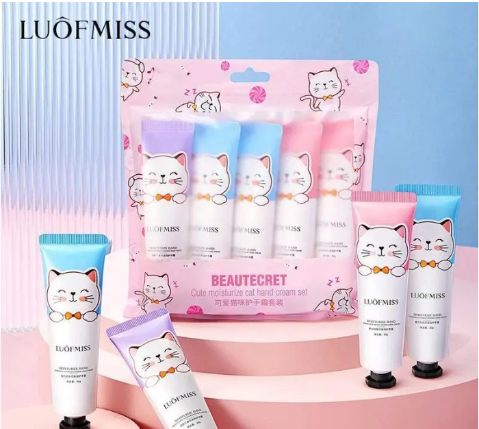 Набір Кремів Для Рук 5в1 Luofmiss "Кітик"