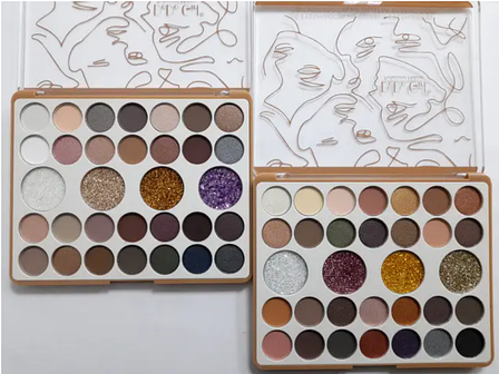 Палетка тіней для повік глітерні перламутрові та матові 32 кольори DoDo Girl Eyeshadow Palette D3215, фото 3