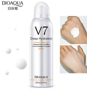 Сонцезахисний спрей для обличчя з тонуючим ефектом Bioaqua V7 Deep Hydration Spray, 250мл, фото 1