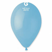 Латексна кулька пастель ніжно-блакитний 13"/ 072/ 33см Baby Blue Gemar