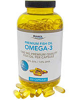 Преміум якісний риб'ячий жир Омега 3 Ocean Essentials 300 капсул. Нідерланди PREMIUM FISH OIL OMEGA 3 1000 MG