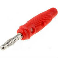 Вилка "банан" 4мм CX-07 червона