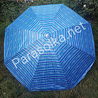 Пляжный садовый зонт усиленный 2,2 метра разноцветная полоска цвет 27в