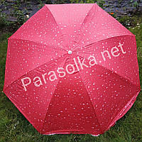 Пляжный садовый зонт красный с каплями 2,2 метра