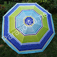Зонт пляжный садовый полоска широкая усиленный 2 метра цвет 3
