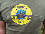 Футболка чоловіча унісекс з принтом "Ukrainian Aviation Вірю у ЗСУ", фото 10