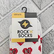Шкарпетки високі весна/осінь Rock'n'socks 444-87 СЕРДЦЯ NO Україна one size (37-40р), фото 7