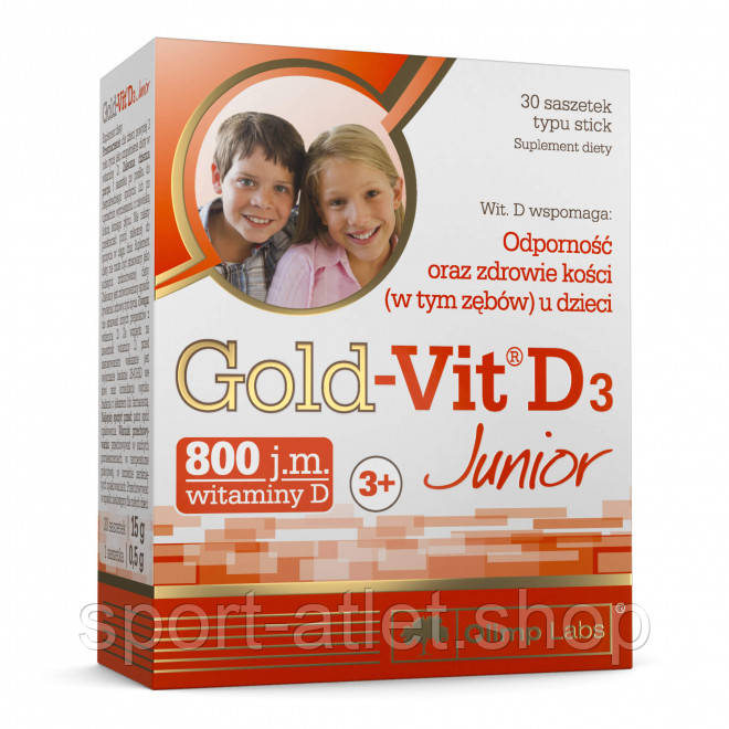 Вітаміни та мінерали Olimp Gold-Vit D3 Junior, 30 пакетиків