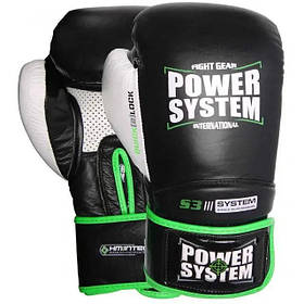Рукавиці боксерські Power System 5004 Impact, Black 12 унцій