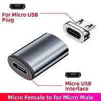 Адаптер для кабелю micro usb на micro usb магнітний конектор