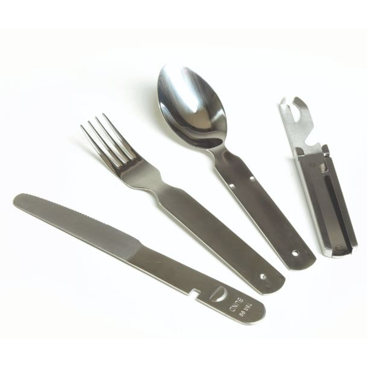 Столовый набір Mil-Tec® BW TSR 4-PC Stainless Steel - Steel