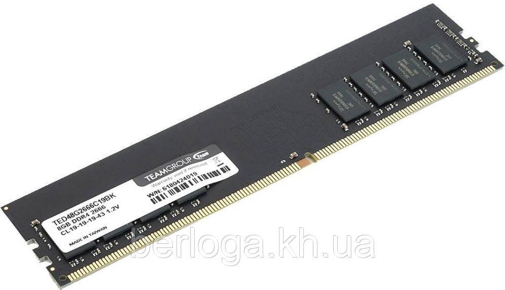 Модуль пам'яти Team Elite 8GB DDR4 2666 МГц (TED48G2666C19BK)