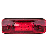Повторитель габарита (овал) 9 LED 12/24V красный (TH-930-red)