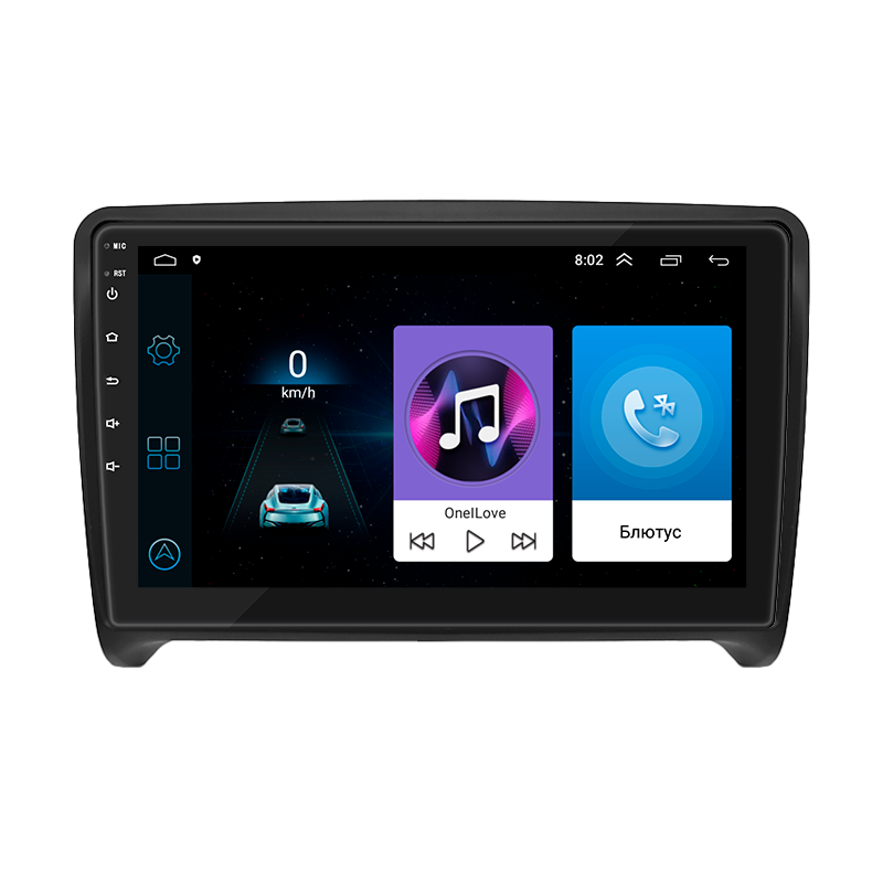 Стандартне радіо Lesko для Audi TTS II (8J) 2007-2010 екран 9 "1/16bb Wi-Fi GPS база, фото 1