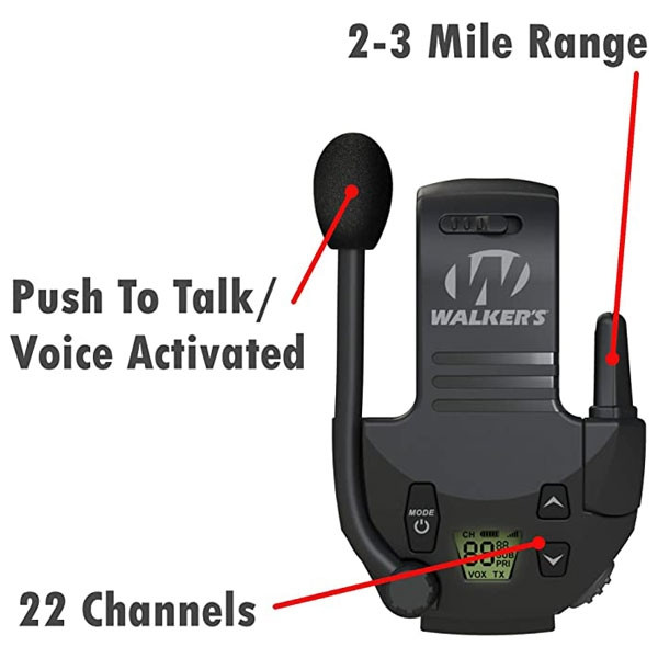Рація для активних навушників Wakers Razor Walkie Talkie, фото 1