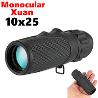 Компактный монокуляр объектив Mini 10x25 Monoscope S1. Подзорная труба телескоп для наблюдения, рыбалки, охоты