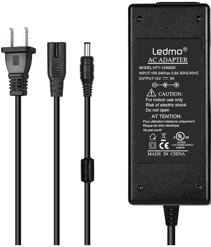 LEDMO 12 V 5 A 60 W Адаптер живлення