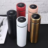 Розумний термос з екраном із датчиком температури, термочашка, термокухоль з LED-дисплеєм 500 мп, фото 4