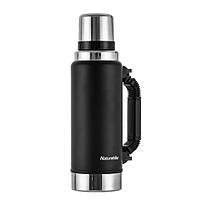 Термос с ручкой Naturehike Q-9H NH19SJ011, 304 сталь, 1.25 л черный